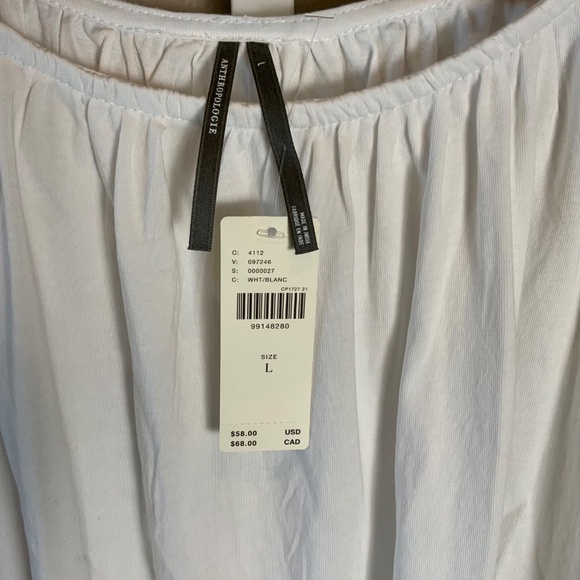 Anthropologie Crop Bubble-Hem Tank Top - Picture 7 of 16